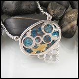 Fish gemstone pendant