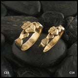 gold Claddagh rings