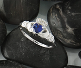 hand crafted celtic birthstone rings