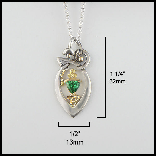 Tsavorite Vine Pendant