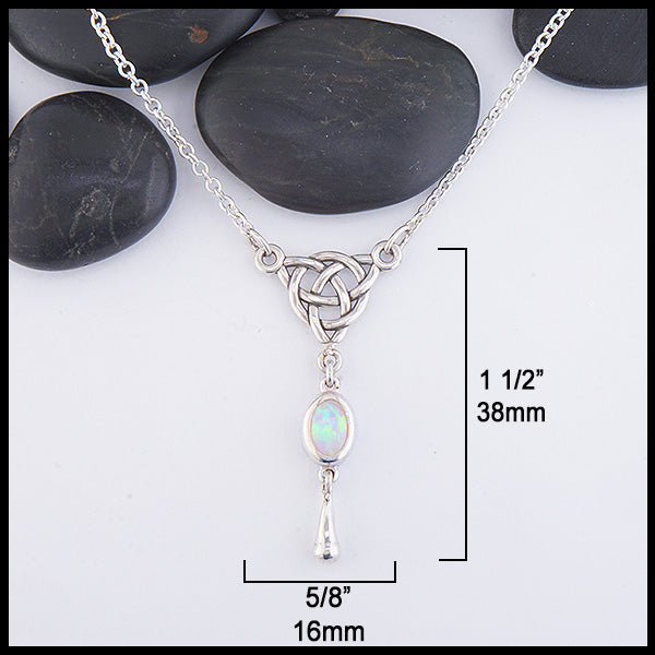 Opal Dew drop Necklace