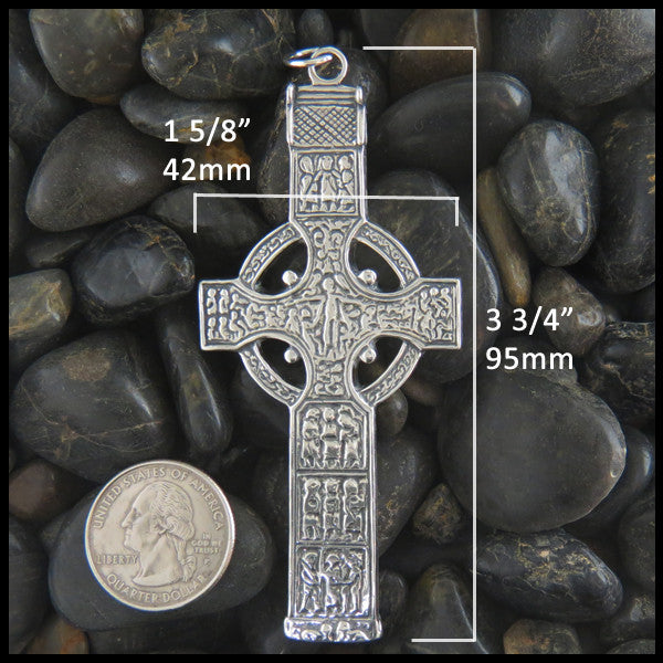 Sterling Silver Irish Murdoch Cross Pendant