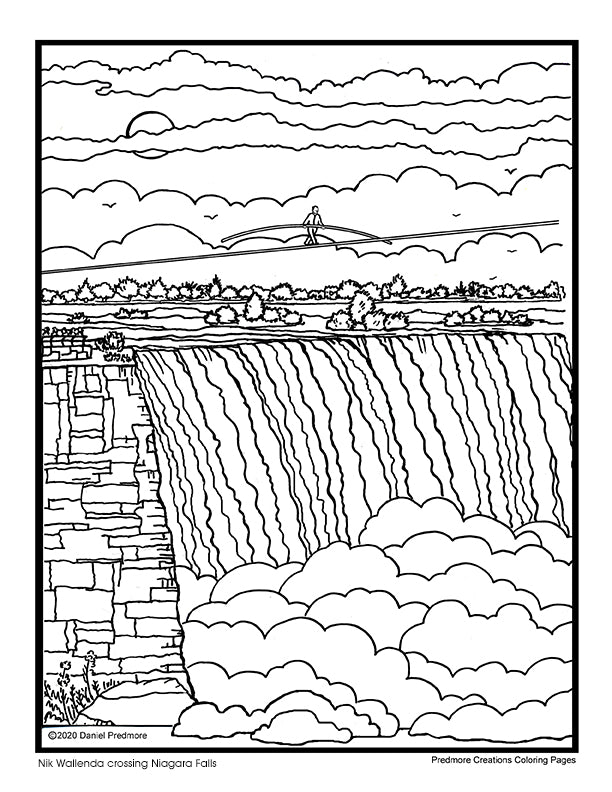 Niagara Falls Coloring Book - Digital Printable Download – Predmore