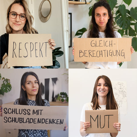 Frauentag feministischer Kampftag Frauenrechte Gleichberechtigung Respekt Coco Malou