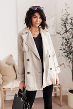 Double Agent Short Trench Coat *FINAL SALE*