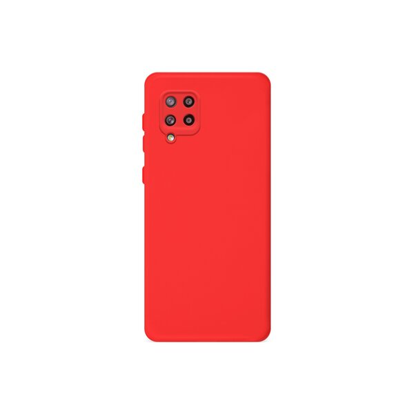 Capa de Smartphone Smart Talk Silicone Câmera Protect Samsung Galaxy A12 Vermelho