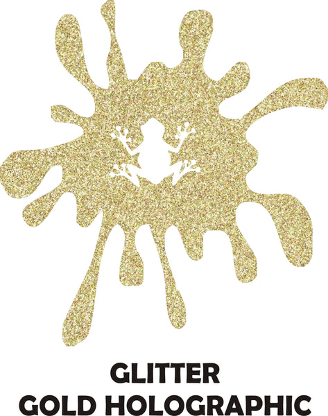 Holographic Gold Glitter - Heat Transfer Vinyl Sheets