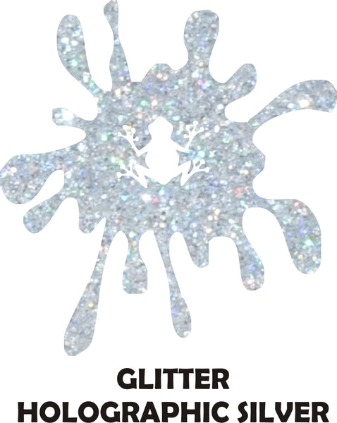 holographic silver glitter heat transfer vinyl sheets sticky