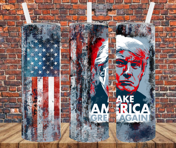 Trump 2024 Maga Claw Tumbler - Sublimated Tumblers