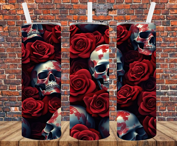 Motorcycle Skull & Shield Wood - Tumbler Wrap Sublimation Transfers –  Sticky Fingers Vinyl & Transfers