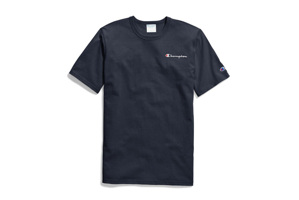 champion t shirt script logo