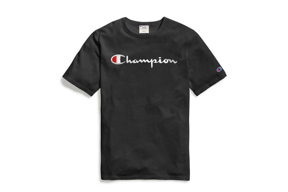 mens black champion t shirt