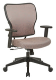 Deluxe 2 to 1 Mechanical Height Adjustable Arms Chair in Salmon Fabric