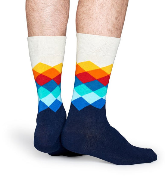 Faded Diamond Sock Navy – Haberdasher - Clothing Boutique