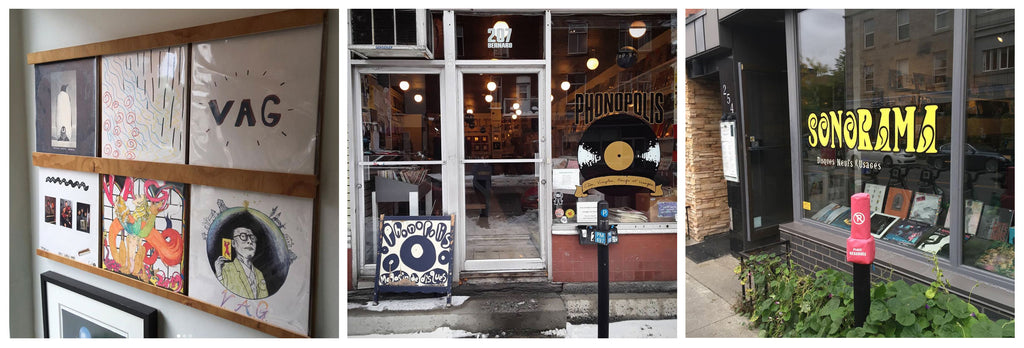 Les magasins de disques vinyles dans le mile end rue bernard