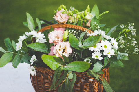 basket flower bouquet