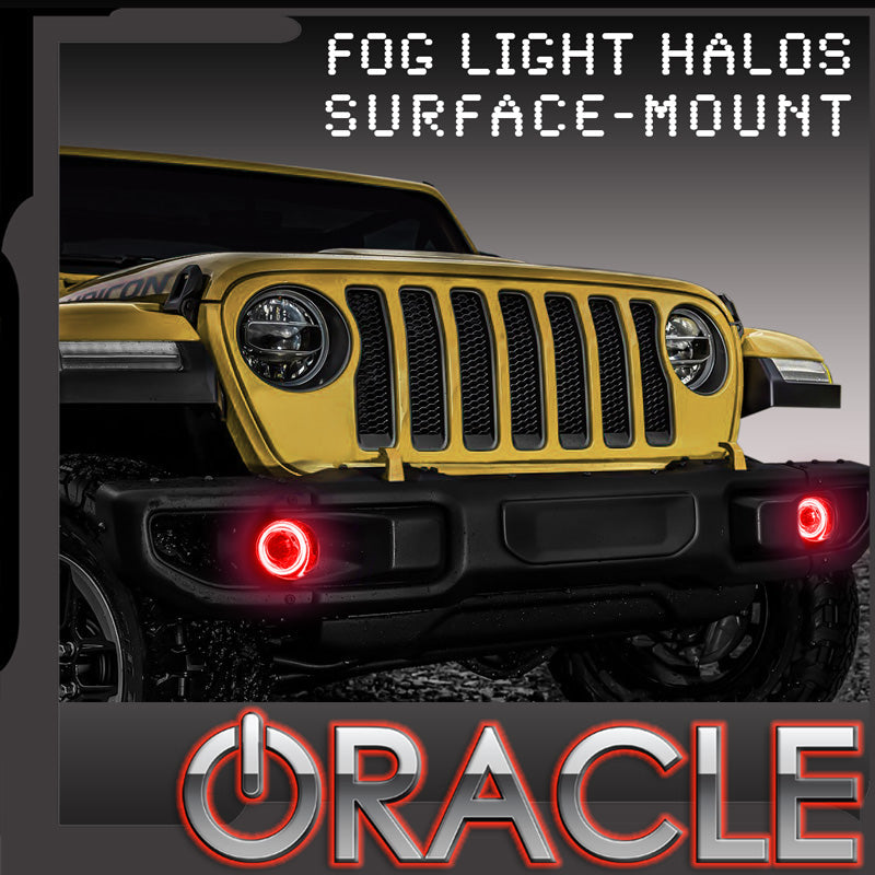 2018-2023 Jeep Wrangler JL LED Surface Mount Fog Light Halo Kit | ORACLE  Lighting – Oracle Lighting Wholesale