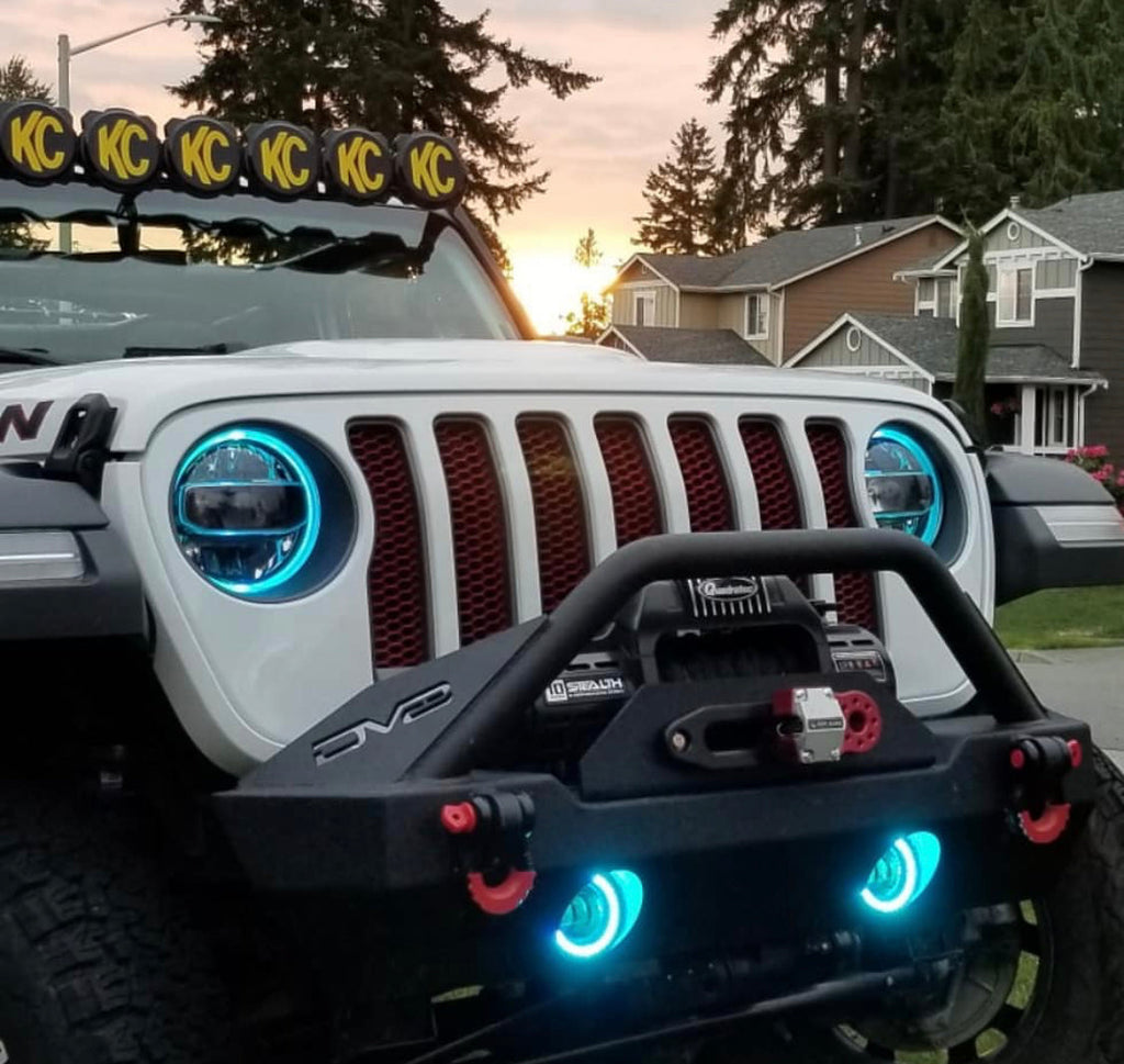 Jeep Wrangler JL ColorSHIFT® RGB+W Headlight DRL Upgrade Kit | ORACLE  Lighting – Oracle Lighting Wholesale