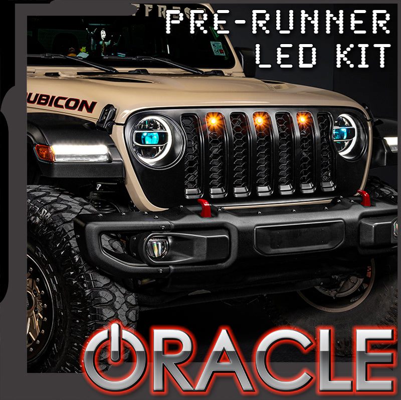 Pre-Runner Style LED Grill Light Kit for Jeep Gladiator JT | ORACLE Lighting  – Oracle Lighting Wholesale