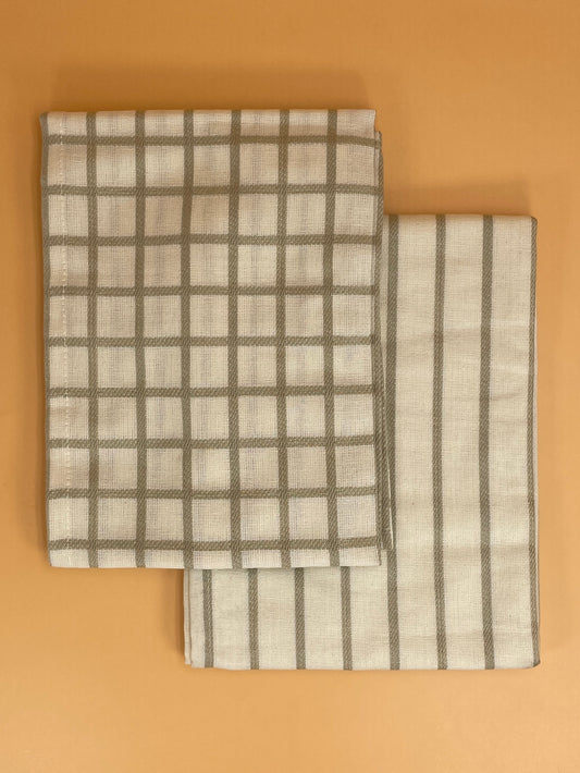 Hawkins New York Essential Waffle Dish Towels - Set of 2 Olive + Sage