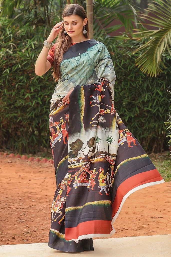 Pleasance Raw Silk Casual Saree