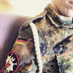 OvWa Offizier vom Wachdienst Kordel grau Bundeswehr