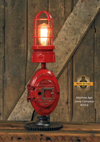 Steampunk Industrial Antique Fire Extinguisher Lamp - #800 industrial fire alarm wiring 
