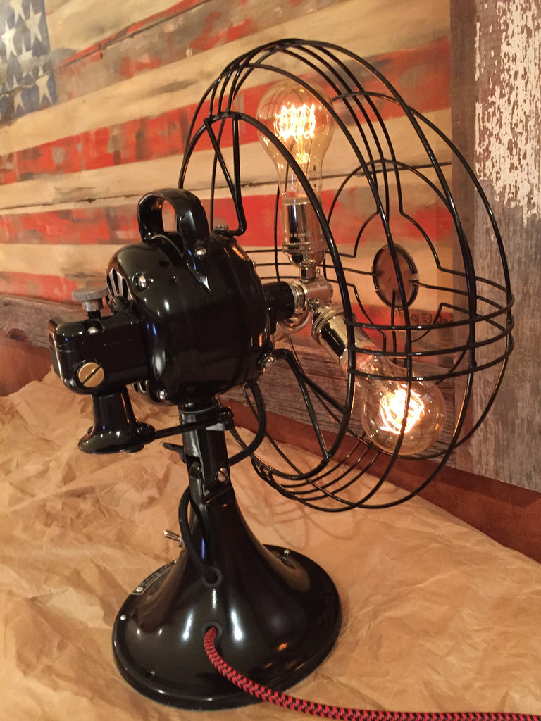 Steampunk Art Deco Antique General Electric Fan Lamp