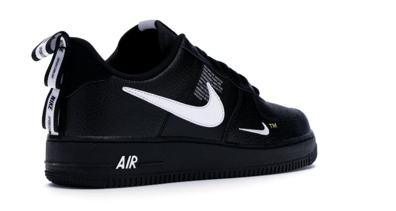 nike air force one low utility white black