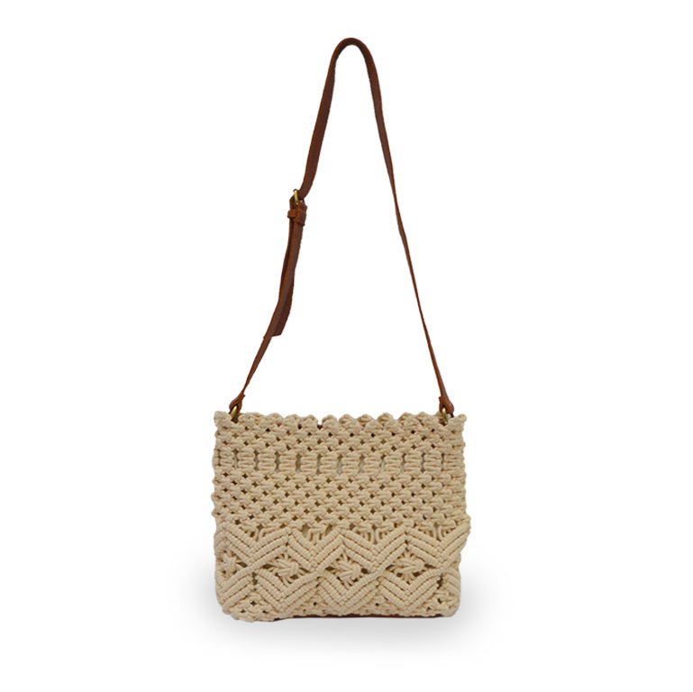 macrame crossbody bag