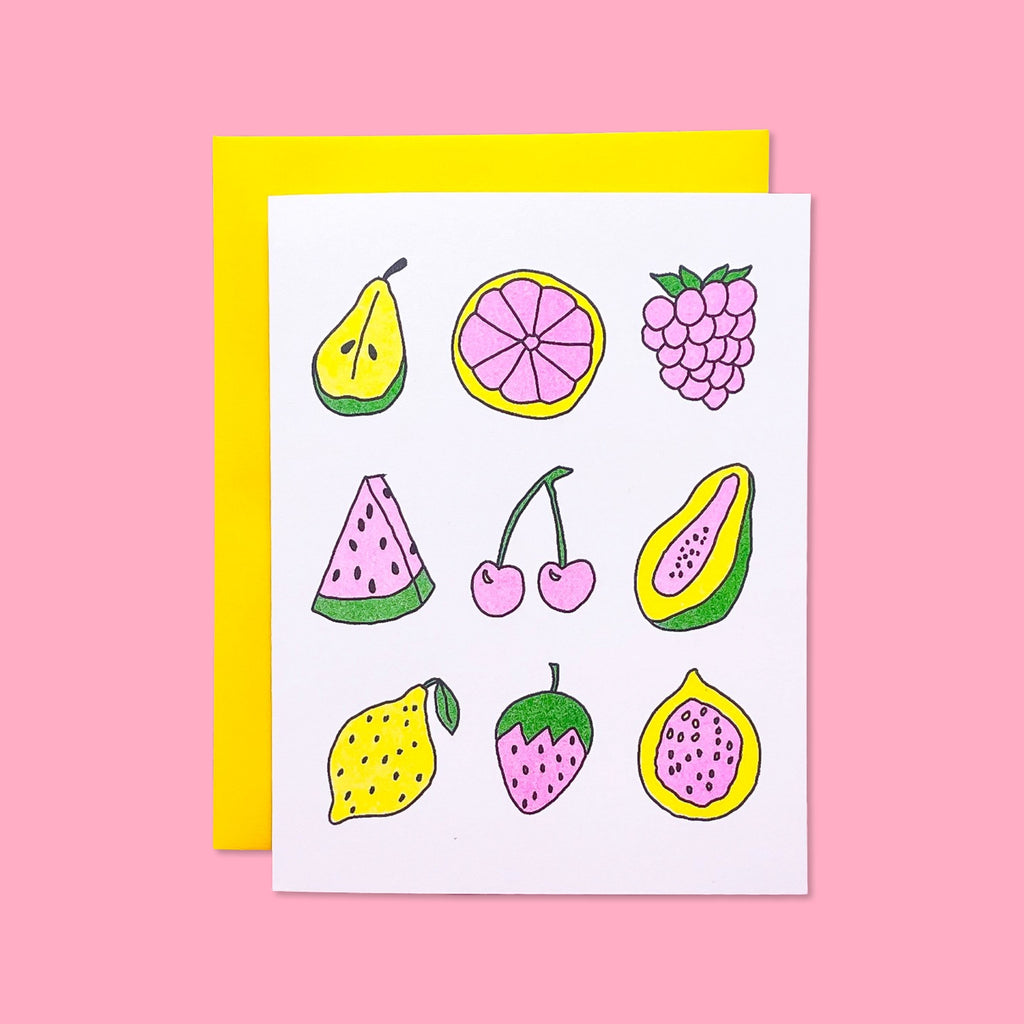 Appealing Bananas Risograph Card – Jenny Lemons