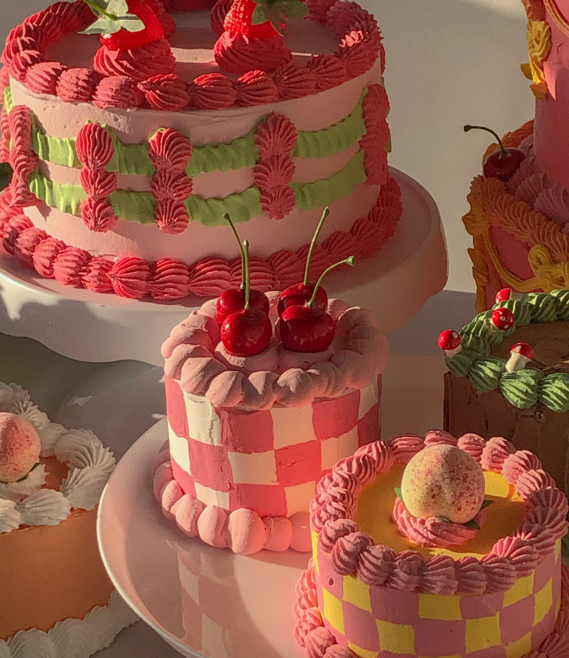 Buy Fake Vintage Pink Cake Online in India - Etsy