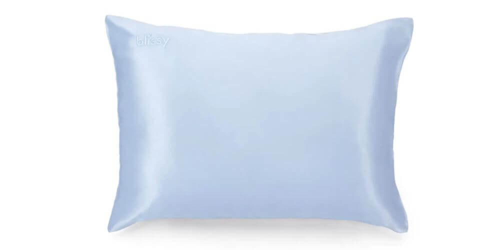 baby blue mulberry silk pillowcase for travel