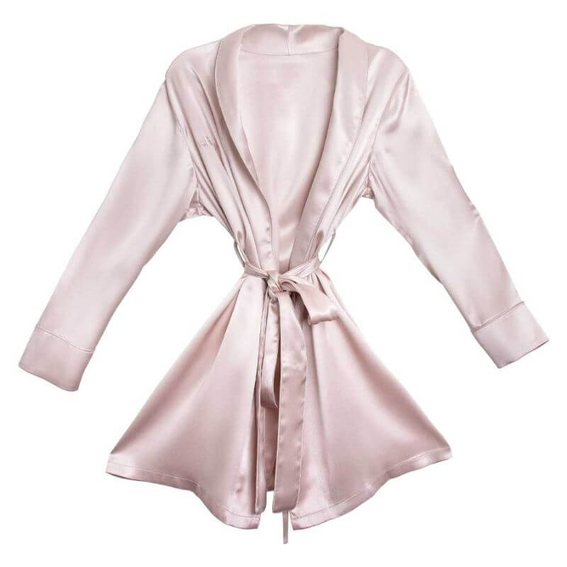 This Pink Silk Robe Is the Most Luscious of Silk Bridesmaid Robes – Blissy