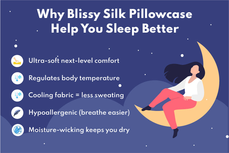 why you need a silk pillowcase for sleep infographic