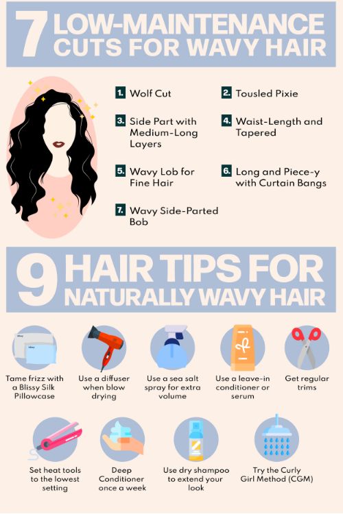 best low maintenance haircuts for wavy hair
