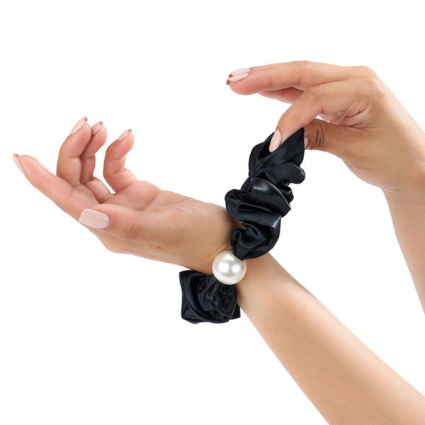 black pearl scrunchie