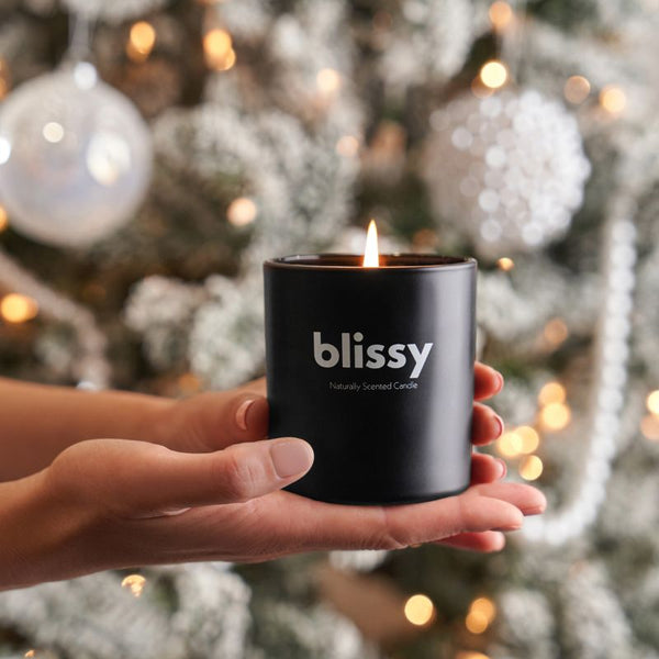 blissy naturally scented candle