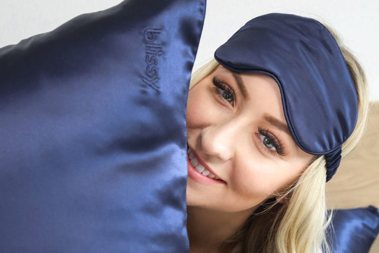 wear silk cooling eye masks to bed