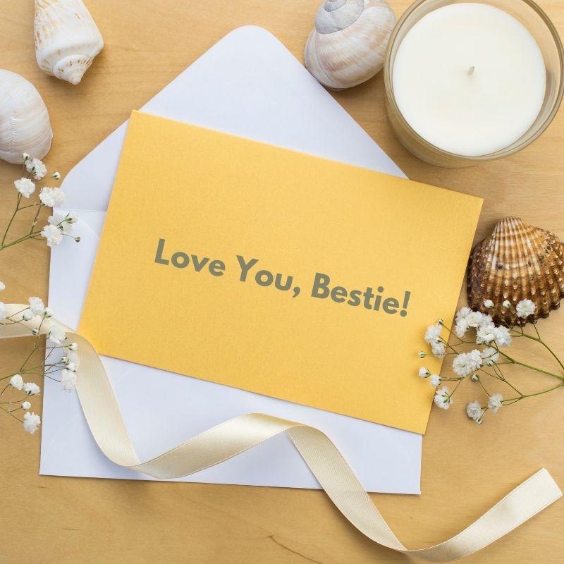 bestie greeting card