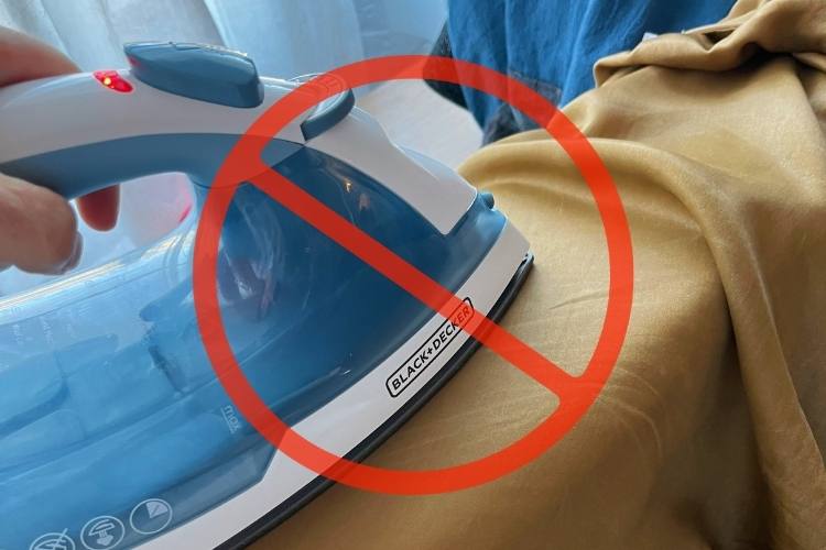 how to iron silk without burning