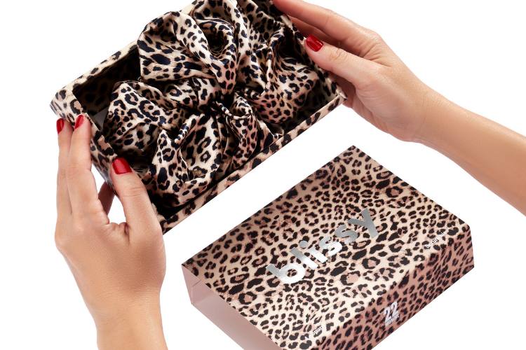 oversize leopard scrunchie
