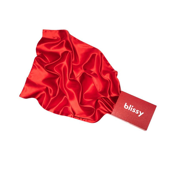 red silk pillowcase present