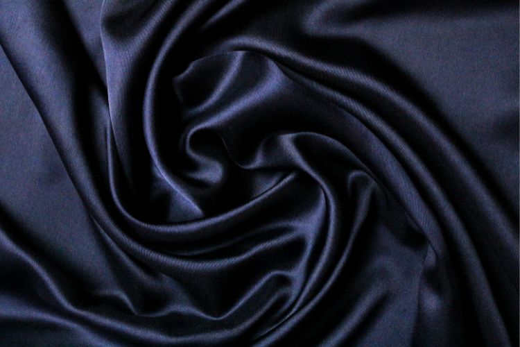 satin fabric swirl