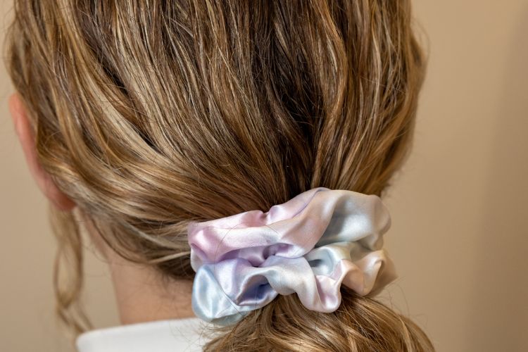 silk scrunchies work no matter your hair type