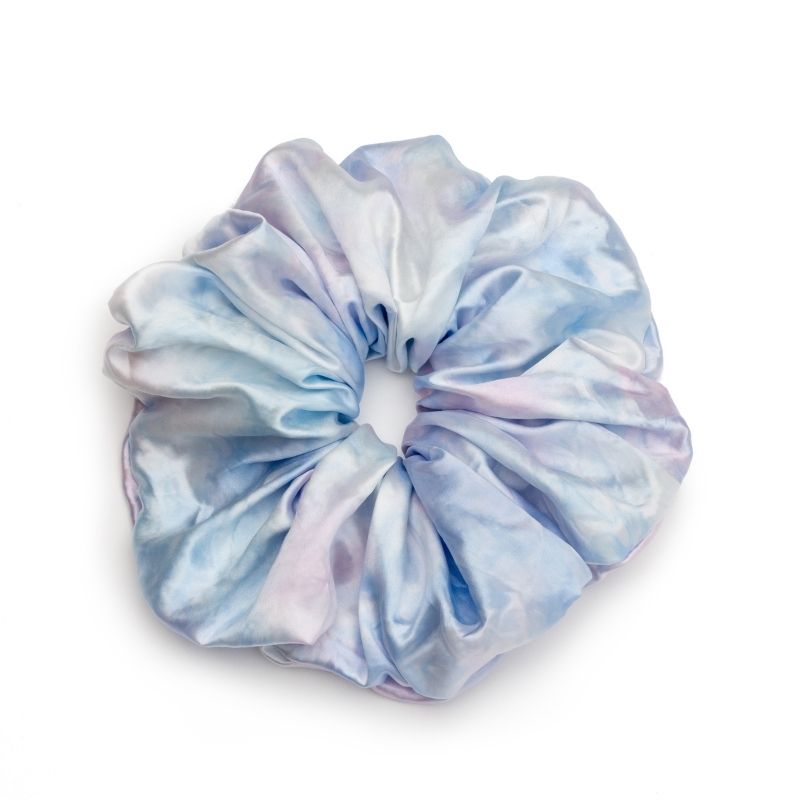 tie-dye silk scrunchie