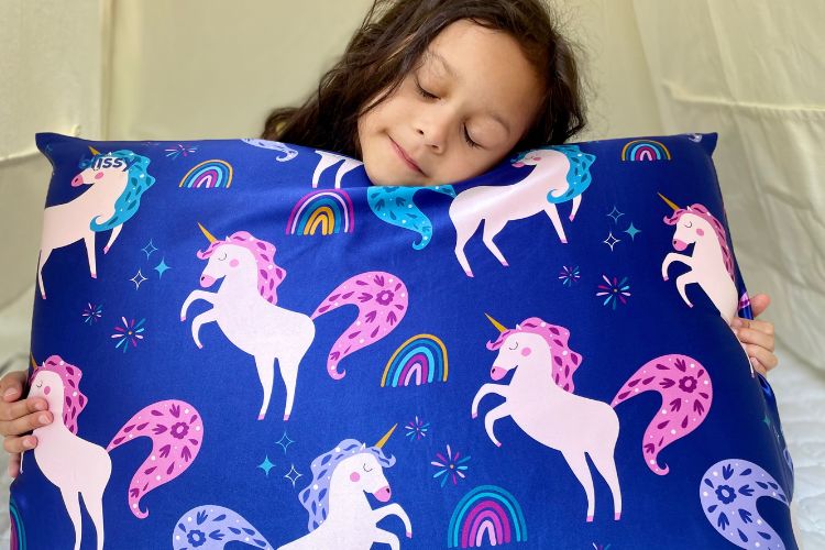 unicorn blissy pillowcase for kids