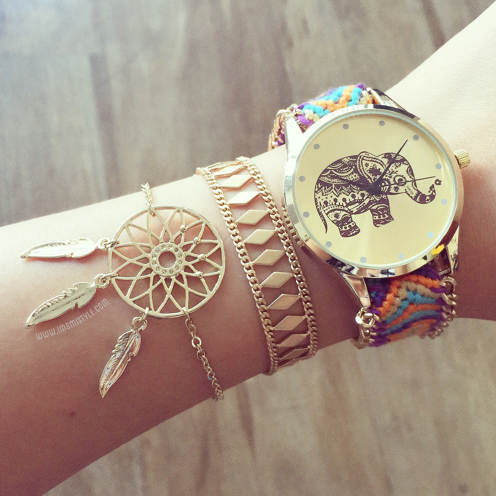 Elephant bracelet watch (5 colors)