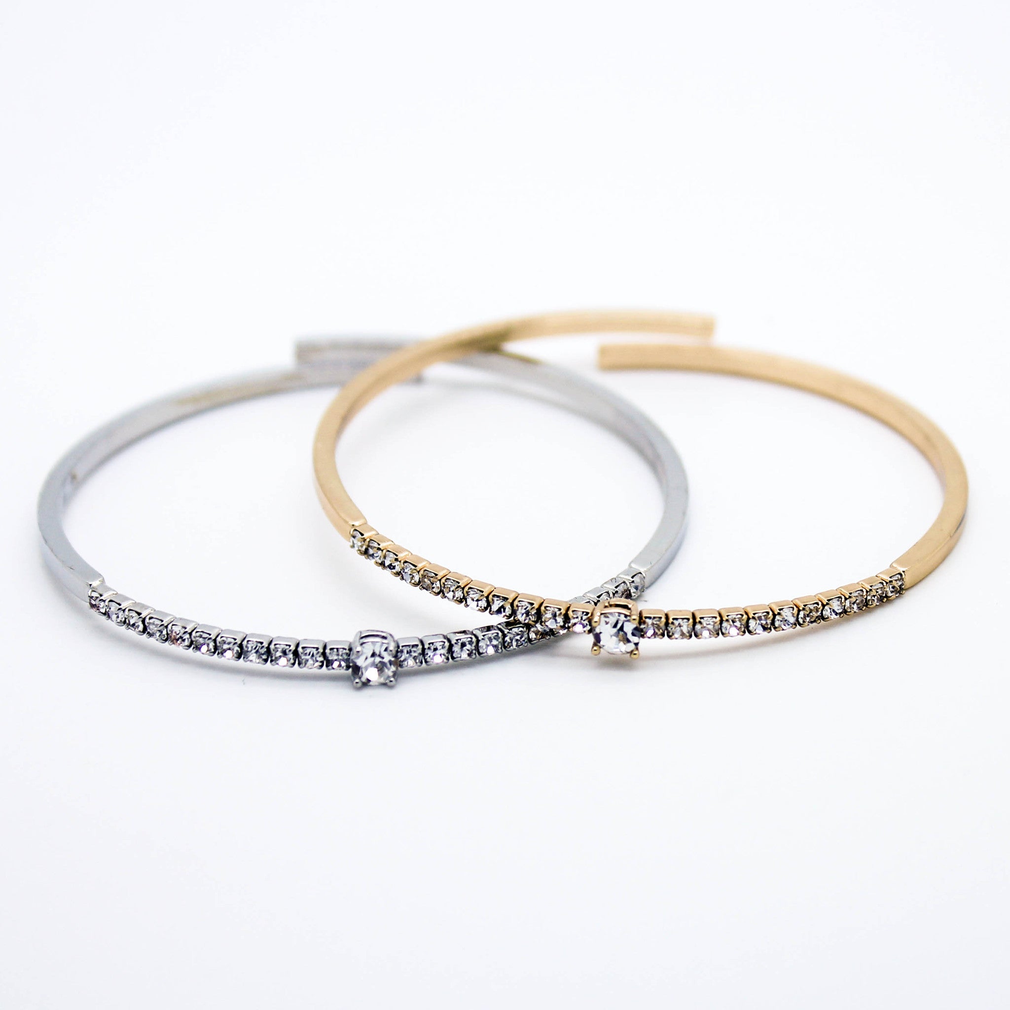 Cutie stone bangle bracelet (2 colors)