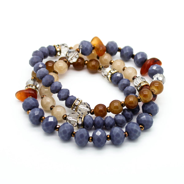 Stone beads bracelet (2 colors) - Imsmistyle